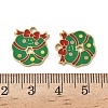 Christmas 304 Stainless Steel Enamel Pendants STAS-Z093-08P-G-3