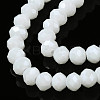 Electroplate Glass Beads Strands X-EGLA-A034-P4mm-A21-2