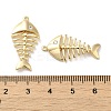 Brass Micro Pave Clear Cubic Zirconia Pendants X-KK-H455-28G-3