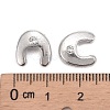 Letter Slider Beads for Watch Band Bracelet Making ALRI-O012-U-NR-3