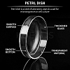 Flat Round Glass Biochemical Petri Dish GLAA-OC0001-17-5