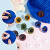 30Pcs 5 Colors Craft Plastic Doll Eyes DOLL-PH0001-49-4