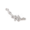 Alloy Crystal Rhinestone Branch Links Connector Charms FIND-Z053-06P-2
