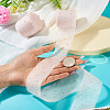 2Rolls Polyester Hot-fix Rhinestone Raw Edges Ribbon OCOR-TA0003-95F-6