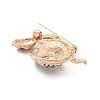 Snake Alloy Rhinestone Brooches LS-JEWB-E041-03KCG-3