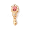 Golden Brass Micro Pave Clear Cubic Zirconia Ice Pick Pinch Bails LS-KK-B100-049G-03-1