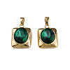 Brass Cubic Zirconia Pendants KK-N233-363-2
