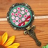 DIY Foldable Handheld Mirror Embroidery Starter Kit SENE-PW0003-056B-1