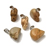 Natural Picture Jasper Pendants G-Z067-02P-05-2