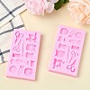 2Pcs Sewing Theme Silicone Chocolate Molds for DIY Baking Making ST-CJ0007-56-6
