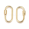 Brass Screw Carabiner Lock Charms LS-KK-T047-07G-5