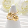 304 Stainless Steel Round Cuff Rings for Women RJEW-A063-01E-G-4