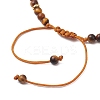 Natural Tiger Eye Braided Bead Bracelets BJEW-JB11241-06-4