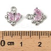 Brass Micro Pave Cubic Zirconia Pendants LS-KK-C107-14A-P-3