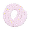 Electroplate Glass Beads Strands EGLA-A044-J6mm-L02-3