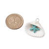 Summer Beach Natural Shell Pendants PALLOY-JF02649-02-2