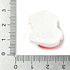 Strawberry Bear Theme Opaque Resin Cabochons CRES-D301-01E-3