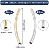 40Pcs 2 Colors Brass Tube Beads KK-CN0002-91-5