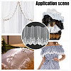 5 Yards Milk Fiber Gauze Embroidery Lace Ribbon Trims Fabric DIY-DR0001-57-7