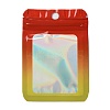 Rectangle Glitter Holographic PVC Resealable Packaging Bags ABAG-P011-01B-02-1