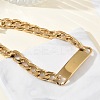 304 Stainless Steel ID Bracelets BJEW-Z178-13G-02-2