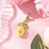 Flower Polymer Clay & Glass Pendants Decorations HJEW-MZ00327-07-2