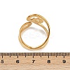 304 Stainless Steel Cuff Open Rings for Women RJEW-H255-01G-02-5