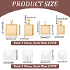 DIY Blank Square Pendant Making Kit DIY-UN0005-44-3