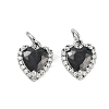 Brass Micro Pave Cubic Zirconia Charms KK-U043-14P-1