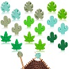 18Pcs 9 Styles Cactus & Leaf Food Grade Eco-Friendly Silicone Beads SIL-SZ0001-50-1