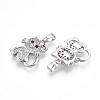 Brass Micro Pave Cubic Zirconia Pendants KK-N257-28P-2