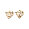 Brass Micro Pave Cubic Zirconia Pendants KK-A259-17G-01-1