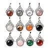 Natural & Synthetic Mixed Gemstone Pendants G-P498-01P-1