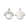 Non-Tarnish 304 Stainless Steel Pendant Cabochon Settings STAS-H214-26P-1