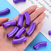 Opaque Crackle Acrylic Beads MACR-S372-001N-011-5