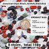 158G 8 Styles Natural Mixed Stone Beads G-NB0004-05-2