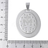 304 Stainless Steel Pendants STAS-S162-03GP-3