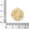 Brass Micro Pave Cubic Zirconia Enamel Pendants KK-L250-08G-02-3