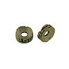 Flat Round Tibetan Style Alloy Spacers Beads TIBEB-Q066-06AB-LF-1