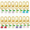 Lily of the Valley Plastic Pendant Decoration HJEW-HY00006-1