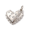 Brass Micro Pave Cubic Zirconia Pendants KK-U033-14P-01-1