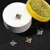 4Pcs 2 Colors Brass Pave Cubic Zirconia Fruit Connector Charms KK-FS0001-73B-8