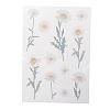 Flower Pattern Waterproof Self Adhesive Hot Stamping Stickers DIY-I063-03-3