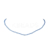 6Pcs 6 Colors Glass Faceted Rondelle Beaded Necklaces with 304 Stainless Steel End Chains NJEW-JN05494-4