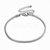 Tarnish Resistant 304 Stainless Steel Snake Chain Bracelets LS-BJEW-H491-01P-1