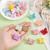 20Pcs 20 Styles Butterfly Food Grade Eco-Friendly Silicone Focal Beads SIL-PH0001-34-3