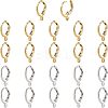 Brass Huggie Hoop Earring Findings KK-NB0002-27-1