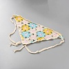 Cotton Knitted Triangle Headscarf AJEW-WH20001-82C-2