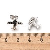 304 Stainless Steel Stud Earrings EJEW-F361-09P-3