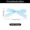 10Pcs Bowknot Polyester Alligator Hair Clips AJEW-LP0008-08F-2